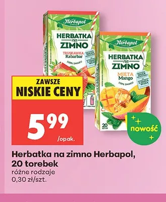 Herbatka na zimno Herbapol promocja w Biedronka