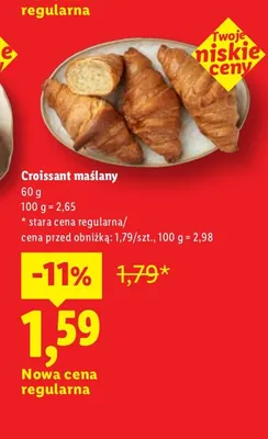 Croissant maślany promocja w Lidl