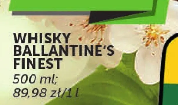 Whisky Ballantine's Finest promocja w Groszek