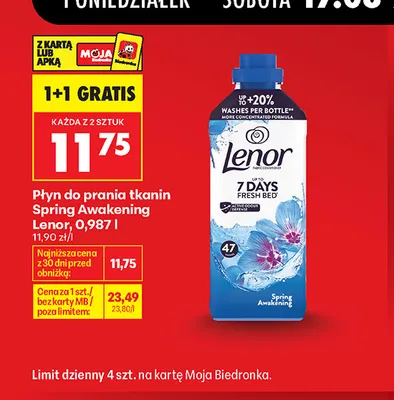 Płyn do płukania tkanin Lenor Spring Awakening promocja w Biedronka