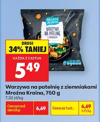Warzywa na patelnię z ziemniakami promocja w Biedronka