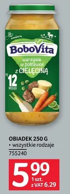 Obiadek 250g BoboVita promocja w Selgros