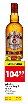 Whisky Chivas Regal 12 YO promocja w Biedronka