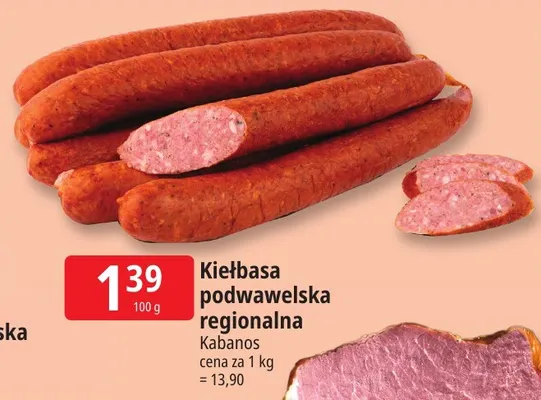 Kiełbasa podwawelska Pikok promocja w Leclerc
