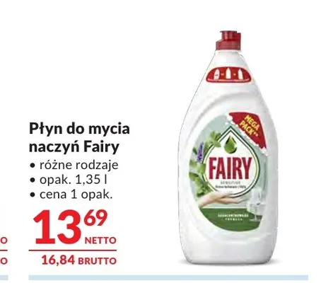 Płyn do mycia naczyń Fairy promocja w Makro