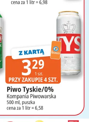 Piwo Tyskie Gronie promocja w Leclerc