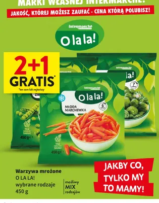 Warzywa mrożone wybrane rodzaje promocja w Intermarche