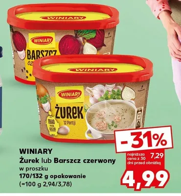 Żurek lub Barszcz czerwony w proszku promocja w Kaufland