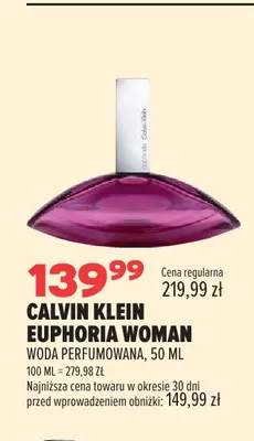 Woda perfumowana Calvin Klein Euphoria Woman promocja w Drogerie Natura