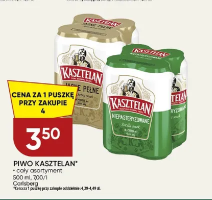 Piwo Kasztelan Niepasteryzowane promocja w Chata Polska