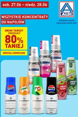 Koncentrat do napojów Oshee Drop In Vitamin Lemonade promocja w Aldi