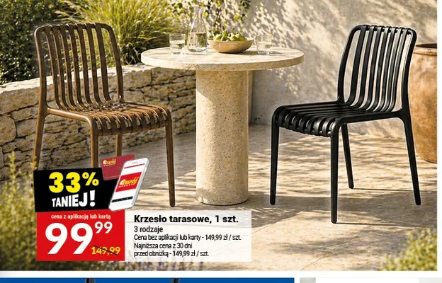 Krzesło tarasowe promocja w Twój Market
