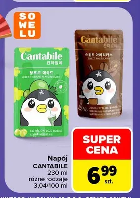 Napój Cantabile Green Grape Flavored Ade promocja w Carrefour