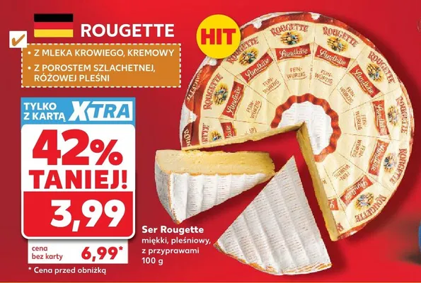 Ser Rougette miękki, pleśniowy, z przyprawami promocja w Kaufland