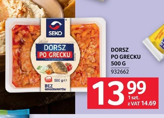 Dorsz po grecku Seko promocja w Selgros