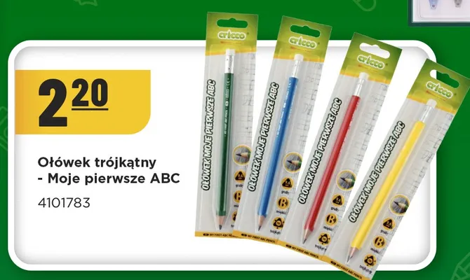 Ołówek trójkątny Moje pierwsze ABC Cricco promocja w MR. DIY