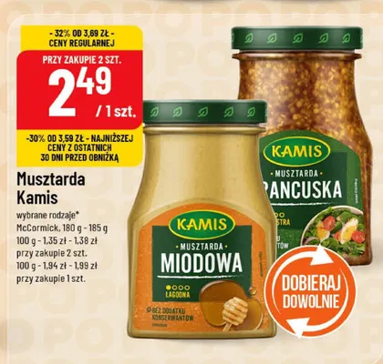 Musztarda Kamis promocja w POLOmarket