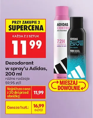 Dezodorant w spray'u, różne rodzaje promocja w Biedronka