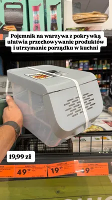 Pojemnik na warzywa z pokrywką Smukee promocja w Biedronka