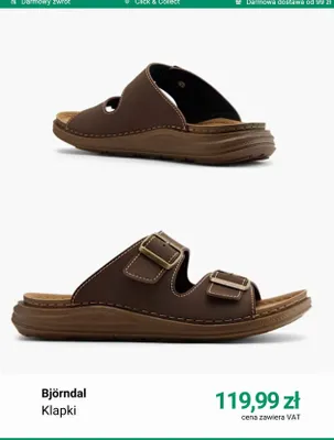 Klapki Björndal promocja w Deichmann