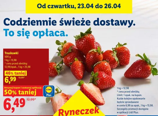 Truskawki promocja w Lidl