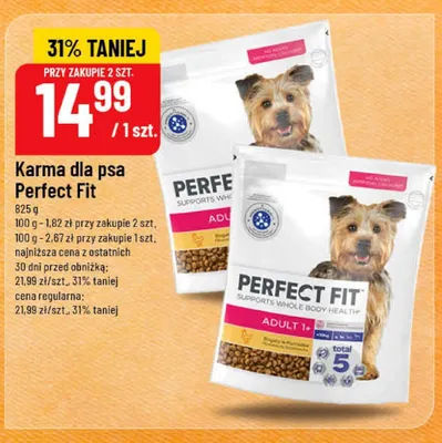 Karma dla psa Perfect Fit Adult 1+ promocja w POLOmarket