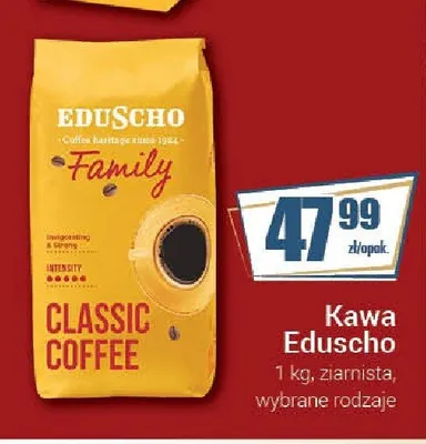 Kawa ziarnista Eduscho promocja w Premium Nasz Sklep