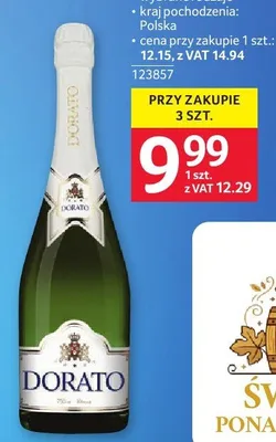 Wino musujące Dorato promocja w Selgros