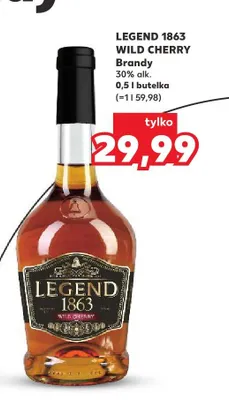 Brandy Legend 1863 Wild Cherry promocja w Kaufland