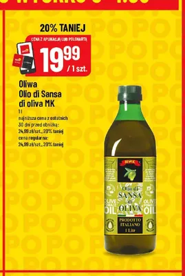 Oliwa Olio di Sansa di oliva MK promocja w POLOmarket