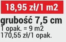 Płyta ze szklanej wełny mineralnej URSA Silentio grubość 7,5 cm promocja w Merkury Market