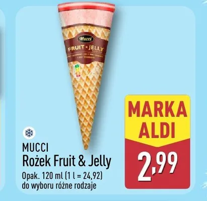Rożek Fruit & Jelly Mucci promocja w Aldi