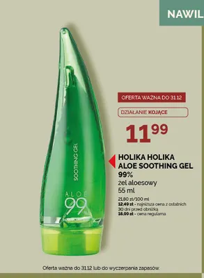 Żel aloesowy Aloe Soothing Gel 99% Holika promocja w Ziko Dermo
