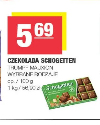 Czekolada Schogetten promocja w SPAR