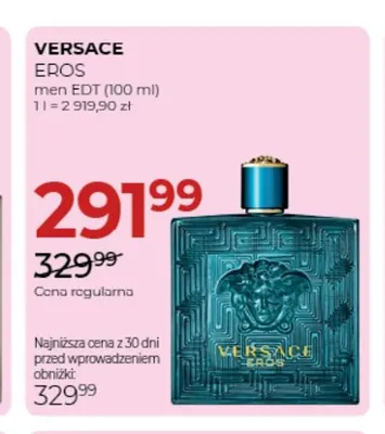Woda toaletowa Eros Versace promocja w Drogerie Jawa