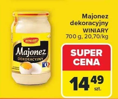 Majonez dekoracyjny promocja w Carrefour Market