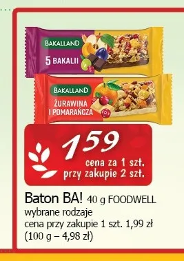Baton BA! Foodwell promocja w CEZAR Delikatesy