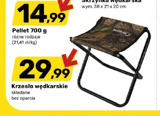 Krzesło wędkarskie Marlin promocja w Bricomarche