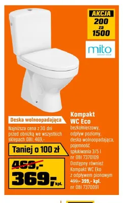 Kompakt WC Mito promocja w OBI