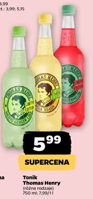 Tonik Thomas Henry Mojito Ginger Lime Limited Edition promocja w Netto