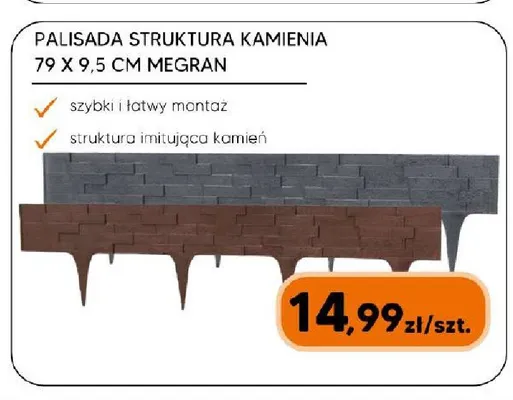 Palisada struktura kamienia Megran promocja w HIPPER.pl