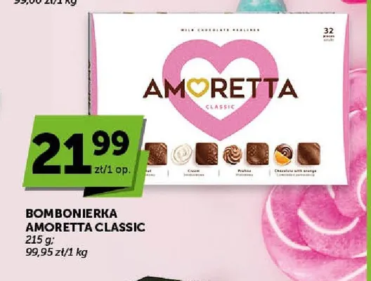 Bombonierka Amoretta Classic promocja w Groszek