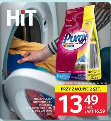 Proszek do prania Purox 3 kg promocja w Selgros