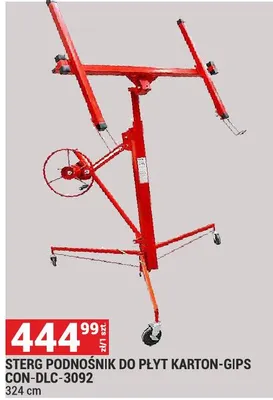 STERG PODNOŚNIK DO PŁYT KARTON-GIPS CON-DLC-3D92 324 cm promocja w Merkury Market