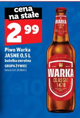 Piwo Warka promocja w TOPAZ