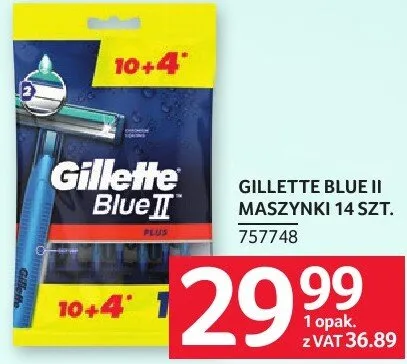 Maszynki Gillette Blue II promocja w Selgros