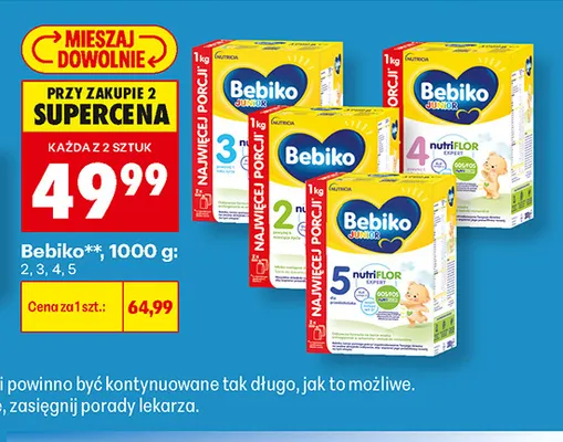 Mleko modyfikowane Bebiko 5 promocja w Biedronka
