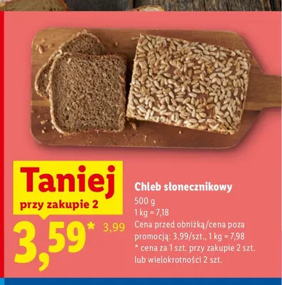 Chleb słonecznikowy promocja w Lidl