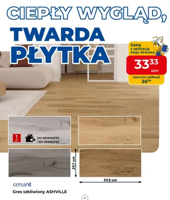 Gres szkliwiony Ashville Cersanit promocja w PSB Mrówka