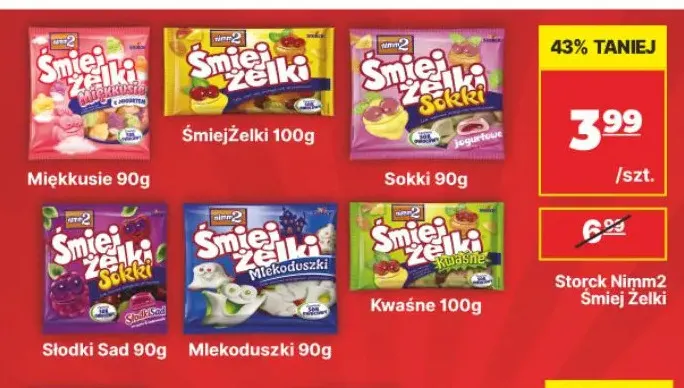 Żelki nimm2 Śmiejżelki Mlekoduszki promocja w API Market
